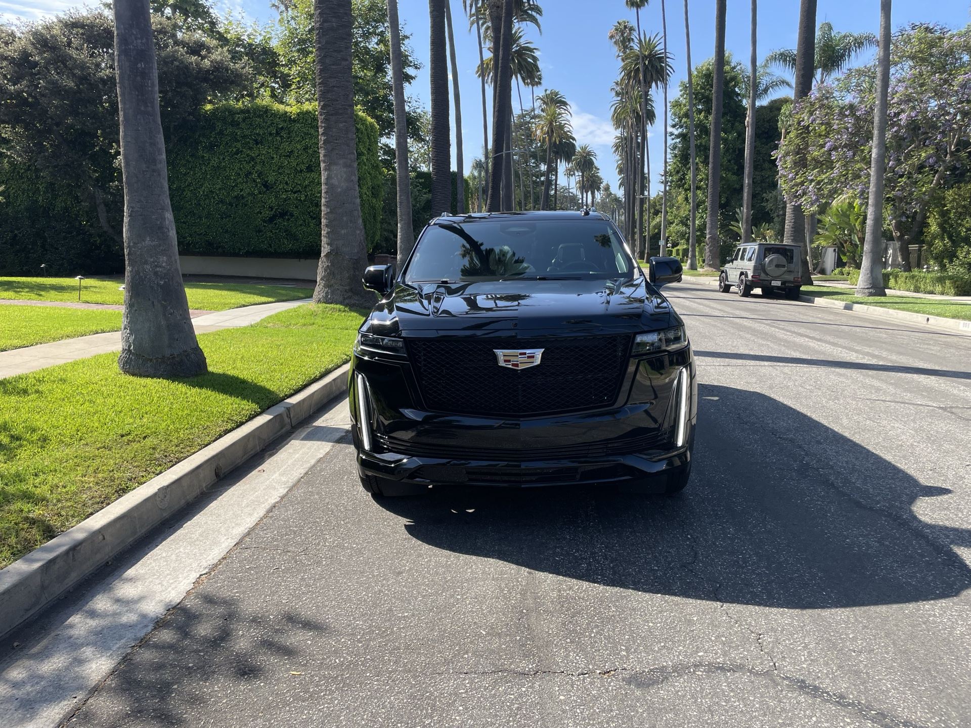 Continental Cadillac Escalade on a Los Angeles street — Beverly Hills car service, Los Angeles