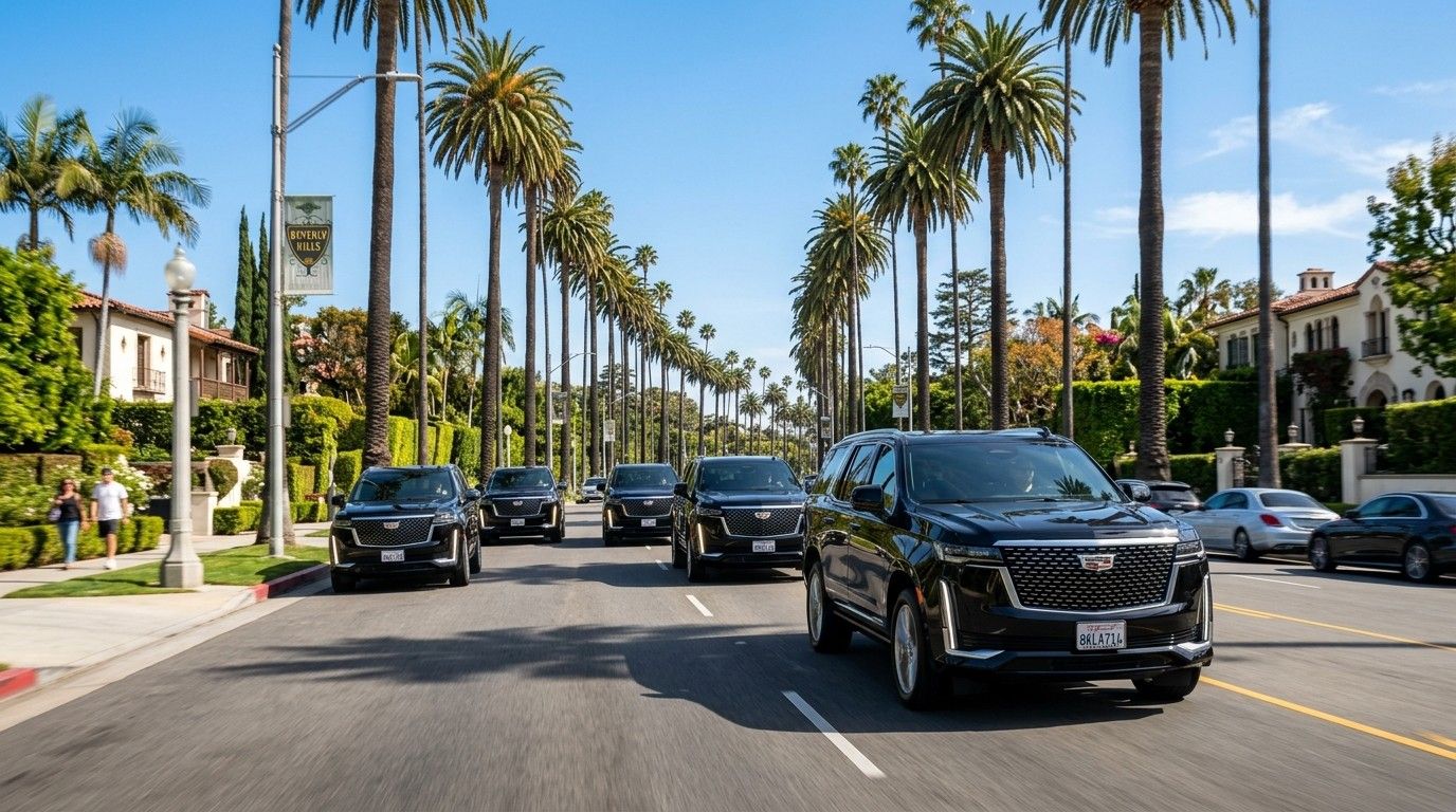 Continental Cadillac Escalade in Beverly Hills, Los Angeles