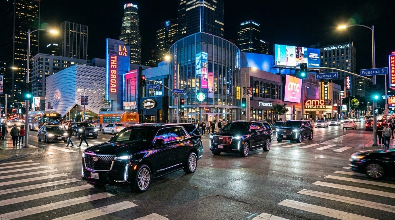Continental Cadillac Escalade in Downtown, Los Angeles